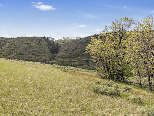 Meadow and wooded hills under blue sky in this luxury property for sale in Heber City ($650,000 - 21,853 m²)