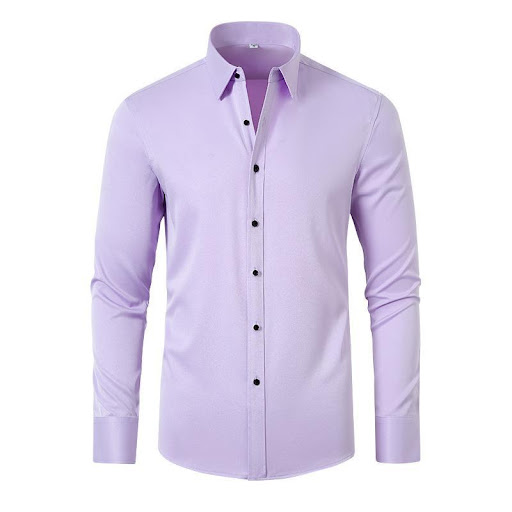 Title 7, Mens Full Elastic Force Shirt, Non-ironing, An...