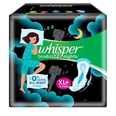 Whisper Bindazzz Nights Xl+ 15