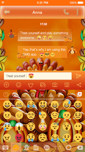 Thanksgiving Emoji Keyboard