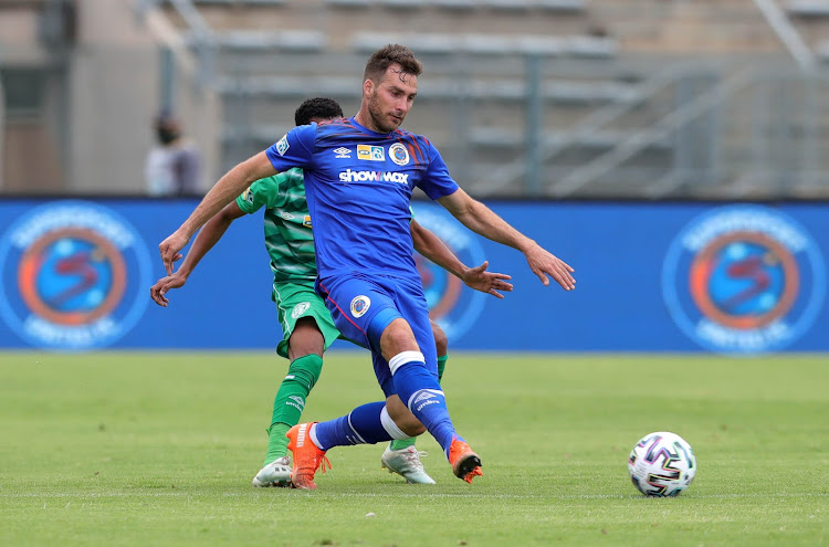 Bradley Grobler looks to be enjoying himself at SuperSport United having already scored three goals in competitions after just four matches.