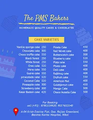 The PMS Bakers menu 2