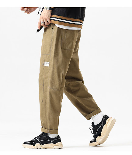Title 3, Casual Pants Loose Straight Mountain Overalls. ...
