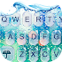 3D Blue Glass Water Keyboard Theme6.8.17.2018