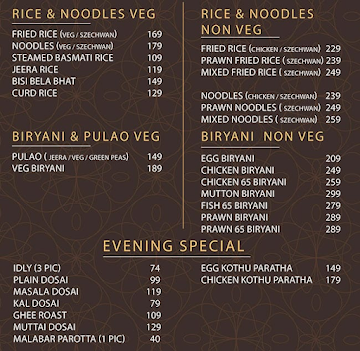 JV Bros Multicuisine Restaurant menu 