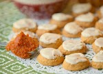Lightened Pumpkin Cookies with Vanilla Butter Frosting was pinched from <a href="http://fooddonelight.com/lightened-pumpkin-cookies/" target="_blank">fooddonelight.com.</a>