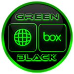 Cover Image of Tải xuống Flat Black and Green Icon Pack v4.0 4.0 APK