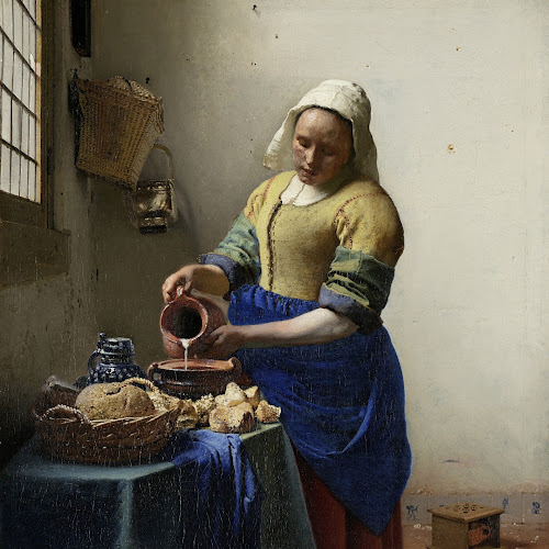 The Milkmaid, Johannes Vermeer, c. 1660 - Rijksmuseum