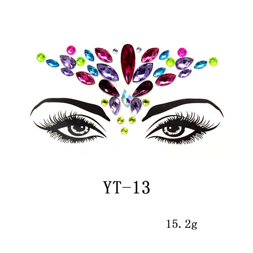Title 11, Cristalli Acrilici Adesivi per il Viso DIY Bind...