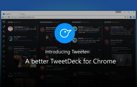 Tweeten chrome extension