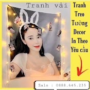 Tranh Vải Treo Tường In Hình Theo Yêu Cầu, Thảm Decor In Ảnh , Tặng Kèm Đinh Móc Và Đèn Led 5M