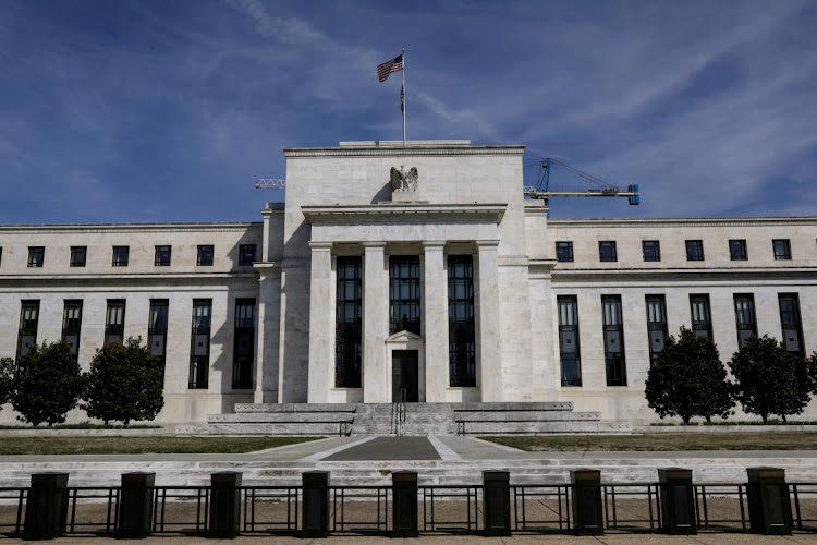 The Federal Reserve Board building on Constitution Avenue in Washington, the US. Picture: REUTERS/BRENDAN MCDERMID