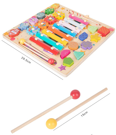 Title 1, Baby Busy Board DIY Accessories Fruit Games Woo...
