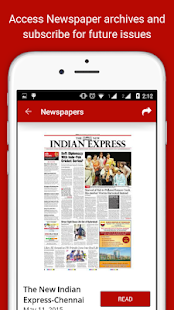  The New Indian Express (ekrano kopijos miniatiūra)  