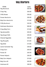 Manjeera Restaurant menu 1