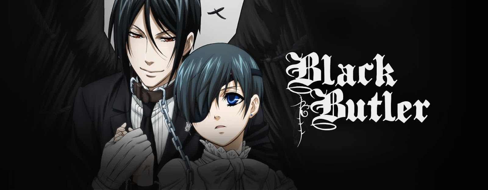 anime: kuroshitsuji (black butler) anime character: sebastian michaelis and  ciel phantomhive