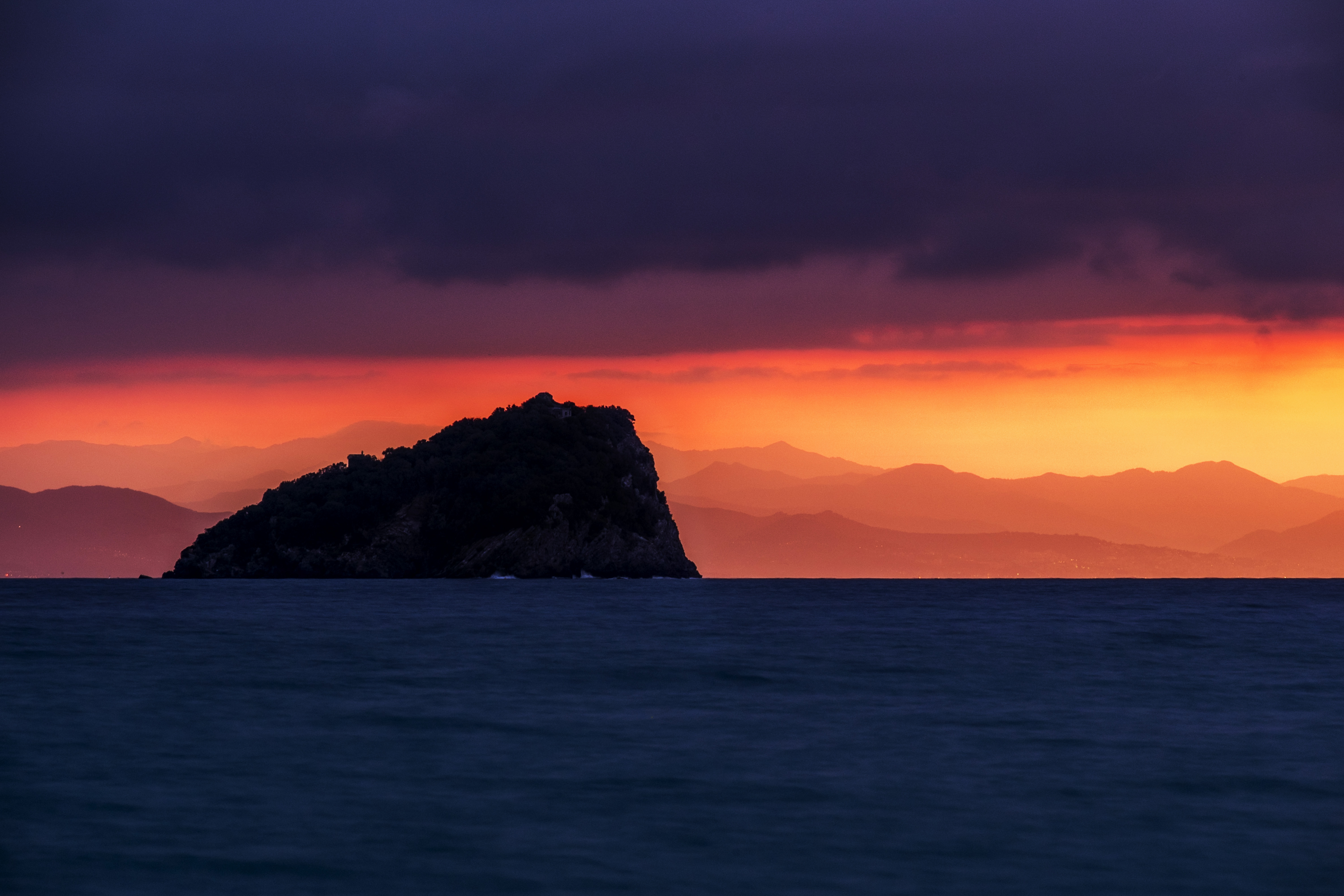 tramonto ligure di Stiscio