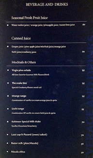 Hotel Kohinoor Plaza menu 4