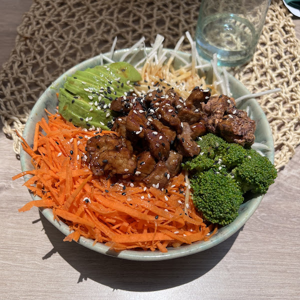 Beef bowl with GF soy