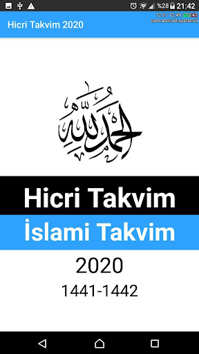Hicri Takvim 2020