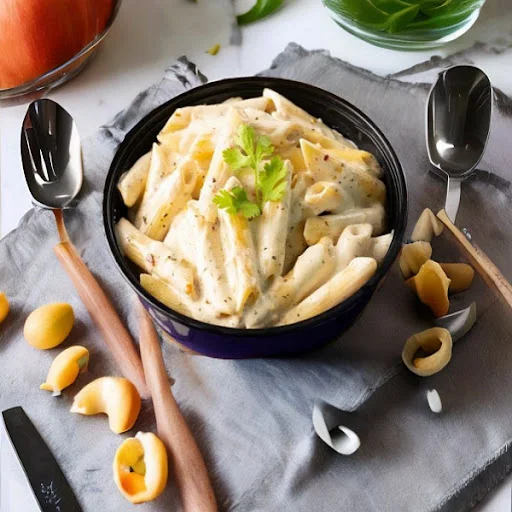 Cheesy Alfredo White Pasta