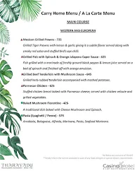 Tharavadu Multi Cuisine Restaurant Casino Hotel menu 3