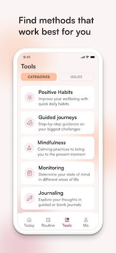 Screenshot AIME Mental Health & Wellbeing