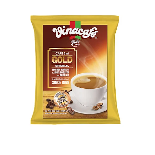 Cafe Sữa Vinacafe Gold Original bịch 24 gói x 20gr