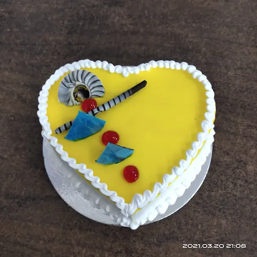 Pineapple Heart Love Cake