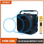 Loa Ontekco Yh200 Kèm Micro Cao Cấp Hát Xách Tay Di Động Không Dây, Hát Karaoke Bluetooth 5.0 Dễ Dàng Mang Đi Du Lịch