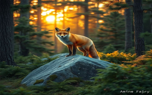 Forest Guardian at Sunset wallpaper screenshot 1