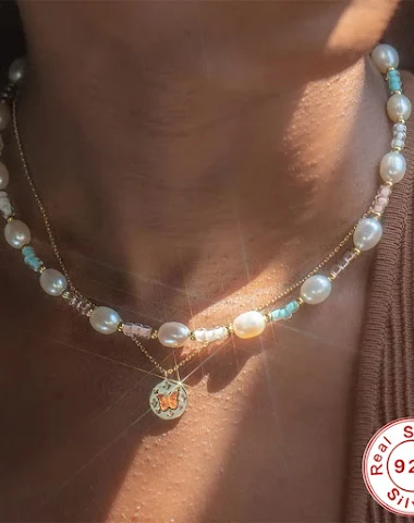 S925 Sterling zilveren ketting met - 2