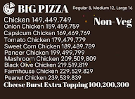 Big Pizza menu 1