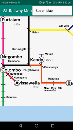 SL Railway Map