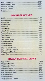 Saahil Hotel menu 1