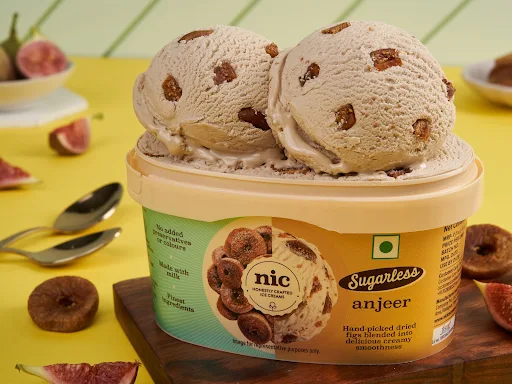 Anjeer Sugarless Ice Cream 500ml(lite)