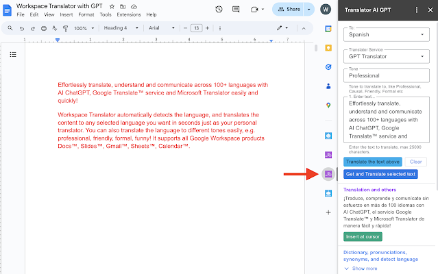 Translator AI GPT (ChatGPT Gemini) - Translate All screenshot 1