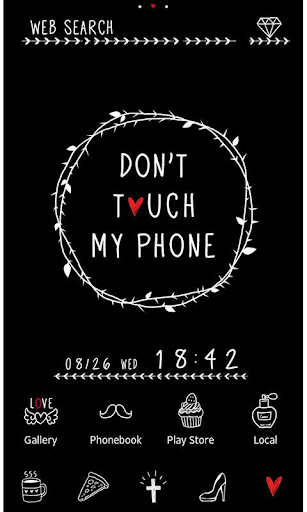 Fun Theme Don't Touch My Phone 1.0.1 Windows u7528 1