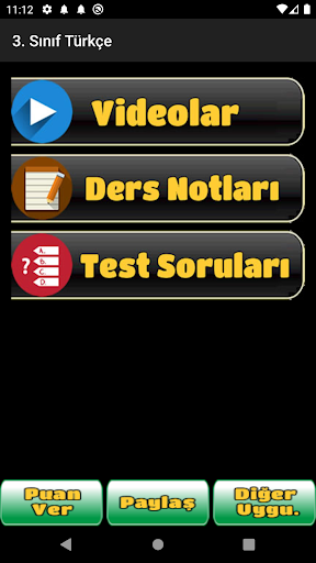 3. Sınıf Türkçe İnternetsiz Konu Anlatımı, Testler