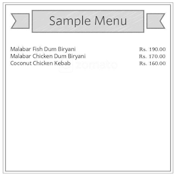 Hotel Nattinpuram menu 