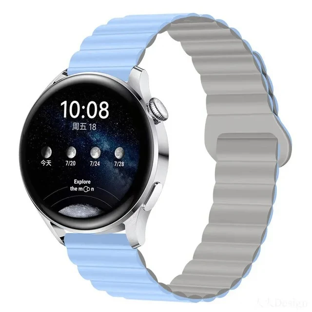 Bracelet de montre magnétique en silicone GT43 Loop — Ajustement sûr et confortable, facile à installer et à retirer, idéal pour un usage quotidien.