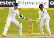 DEBUT BOY: Stiaan van Zyl of South Africa on his way to an unbeaten century in his first Test on the second day of the match against the West Indies at Supersport Park yesterday