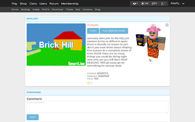 Play - Brick Hill