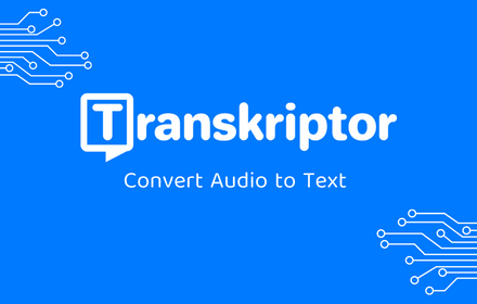 Transkriptor Transcribe Audio to Text small promo image