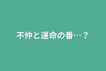 不仲と運命の番…？