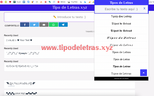 Tipos de Letras