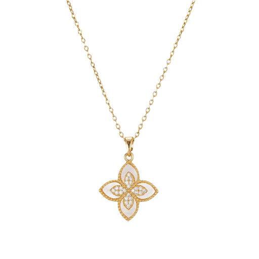 Title 4, Womens Diamond Clover Necklace, fashionable an...