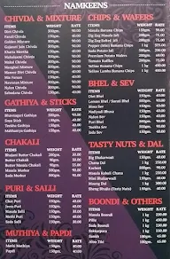 Srinathji's menu 2