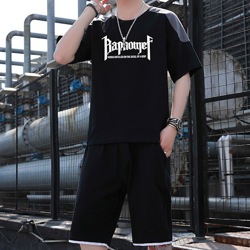 Title 4, T-shirt Casual Short Sleeve Suit Series