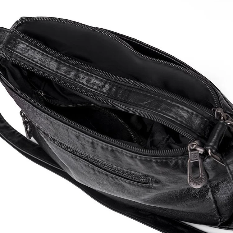 New Trendy One Shoulder Women's Soft Leather Messenger Bag, Stylish and Comfortable, Perfect for Everyday Use and Travel